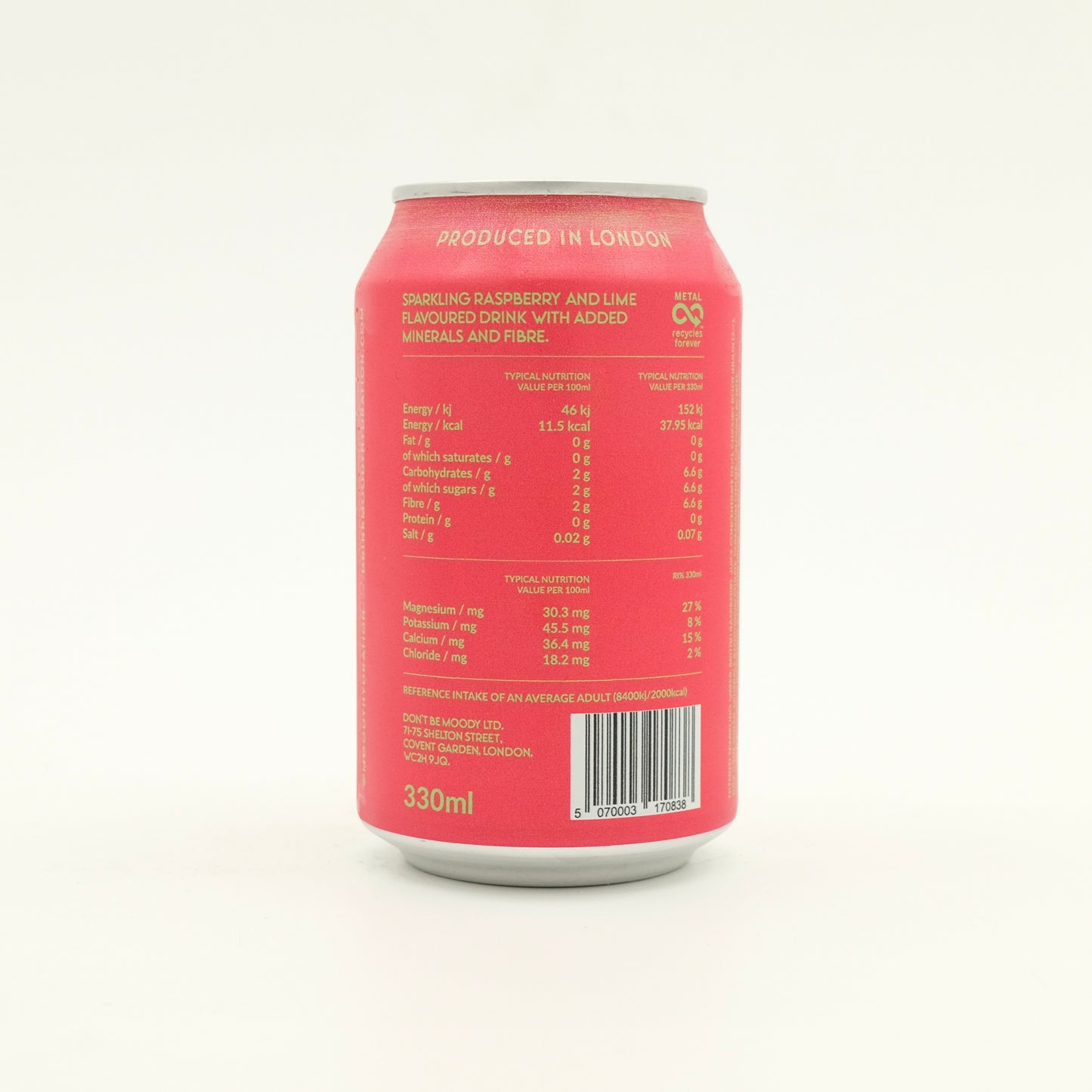 Moody Electrolyte Drink Raspberry & Lime