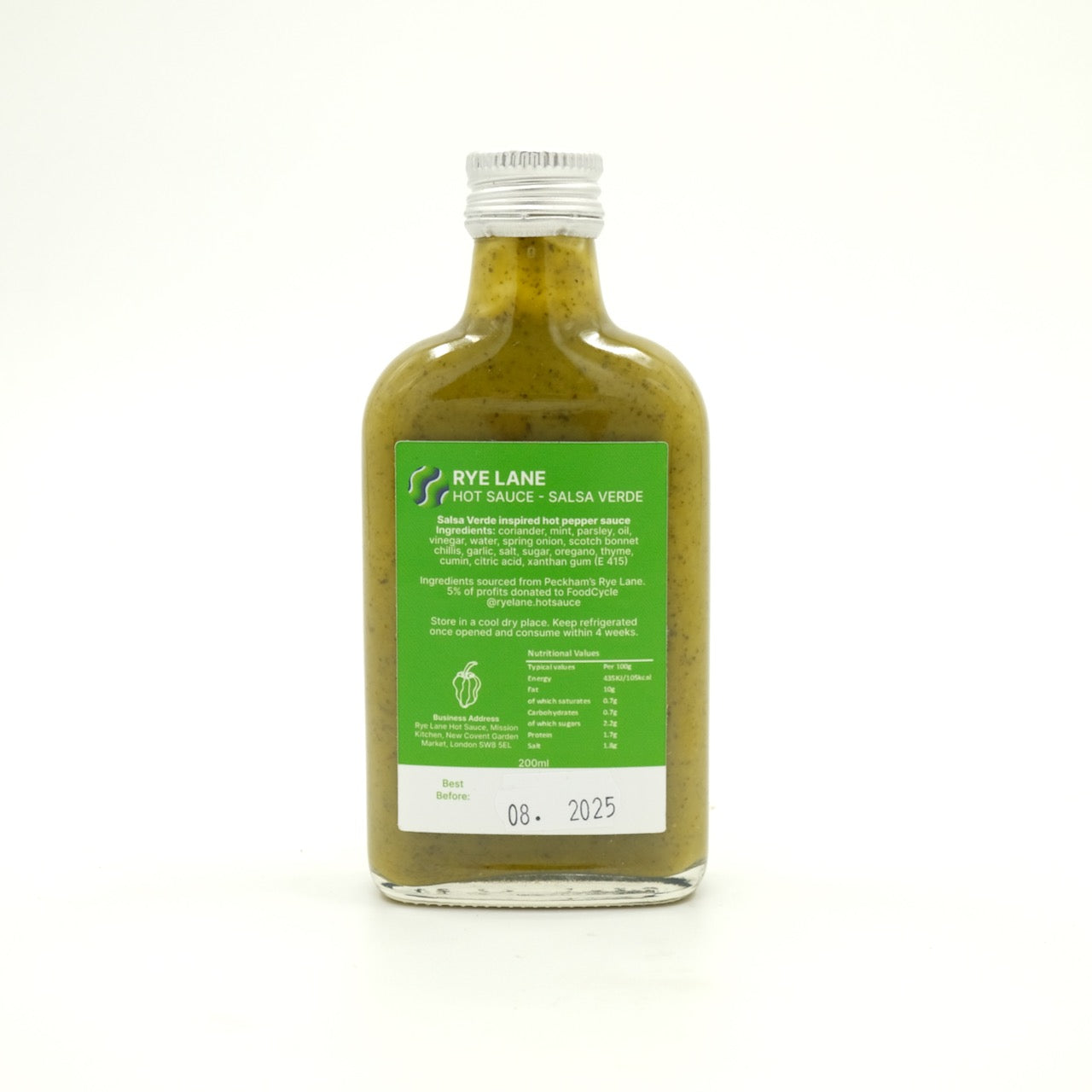 Rye Lane Hot Sauce Salsa Verde