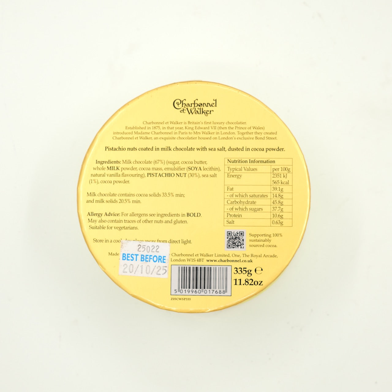 Charbonnel et Walker Sea Salt Pistachios