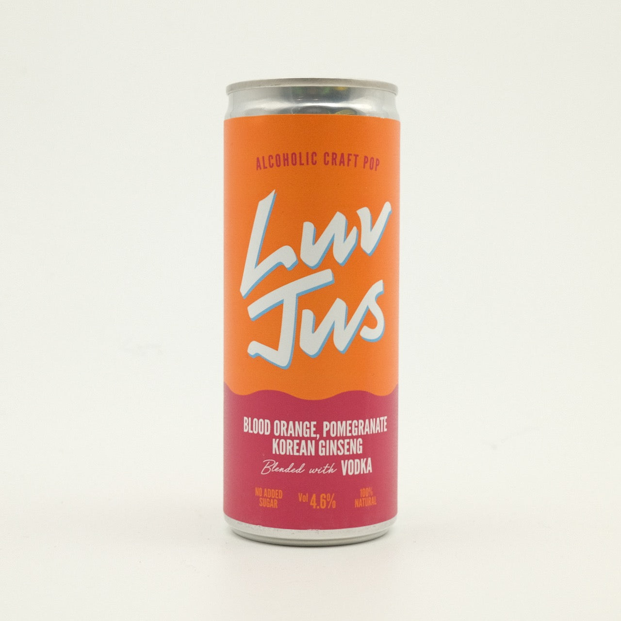 Luv Jus Vodka, Blood Orange, Pomegranate & Soda