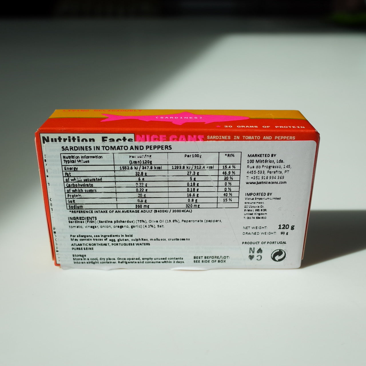 Nice Cans Tomato & Pepper Sardines 120g